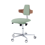 Krzesło podologiczne RUCK STOOL dynamic, napoleon, CPL Orzech, szałwia 
