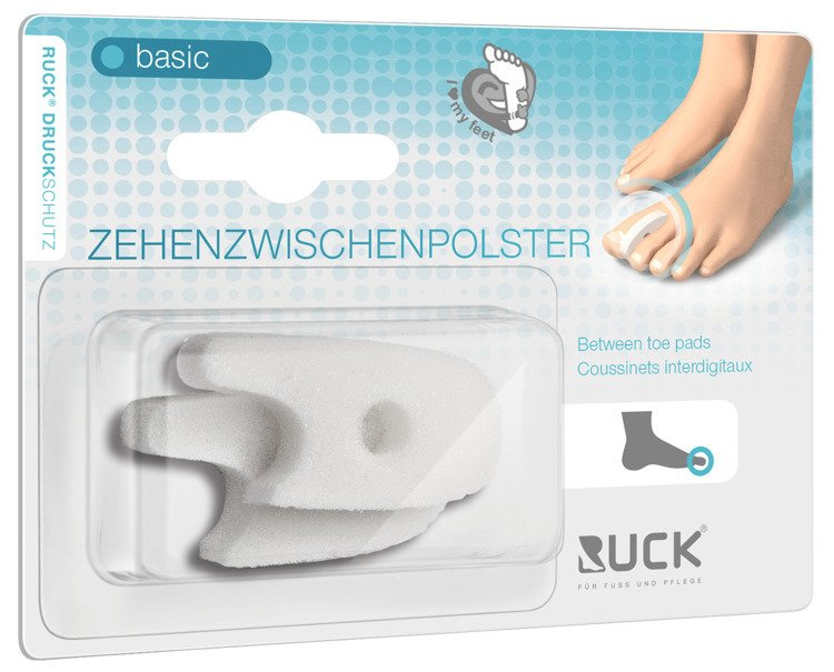 RUCK® basic, separatory międzypalcowe z otworem, białe, duży (3 L), 2 szt.