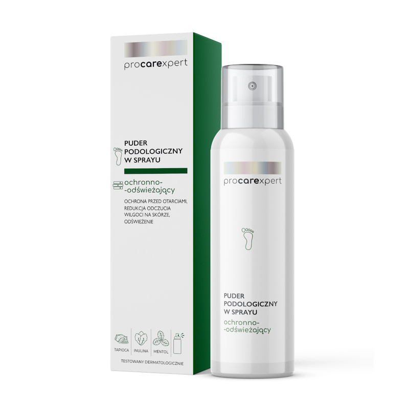 ProCareXpert puder podologiczny ochronno-odświeżający w sprayu 150 ml