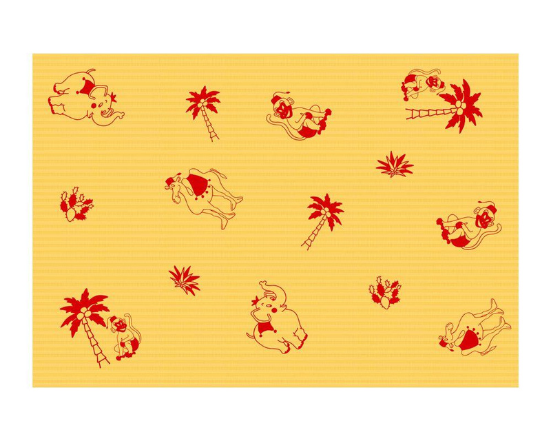 Podkłady higieniczne bibułowe-foliowe z motywem dziecięcym, 33x48 cm, żółte 80 szt