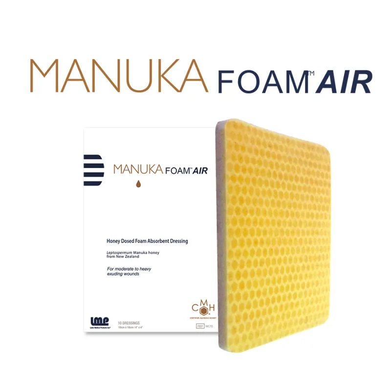 Manuka Foam Air – Piankowy opatrunek z miodem Manuka 10x10 cm