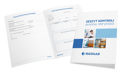 Medilab zeszyt kontroli procesu sterylizacji, 62 str.