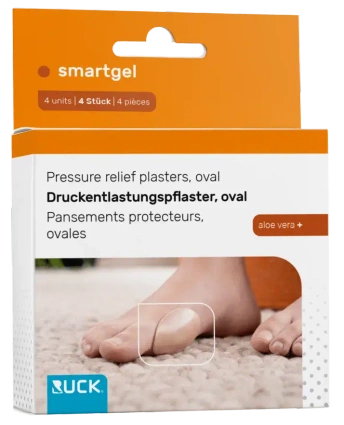 RUCK smartgel owalne plastry odciążające 53 × 36 mm, 4 sztuki