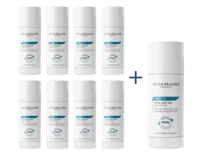 SKINFLEX® emolientowy balsam SOS w sztyfcie, 50 g, 8+1 GRATIS