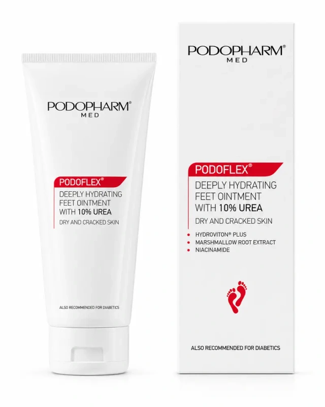 Podopharm PODOFLEX® maść do stóp z mocznikiem 10% głęboko nawilżająca 100 ml | NOWA FORMUŁA