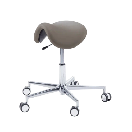 Taboret podologiczny RUCK STOOL saddle kamienny krótki podnośnik