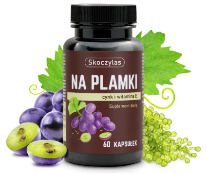 SKOCZYLAS na plamki - cynk, beta karoten, witamina E, 60 kapsułek