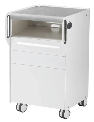 Szafka podologiczna RUCK ROOM move S z światłem LED, CPL szary