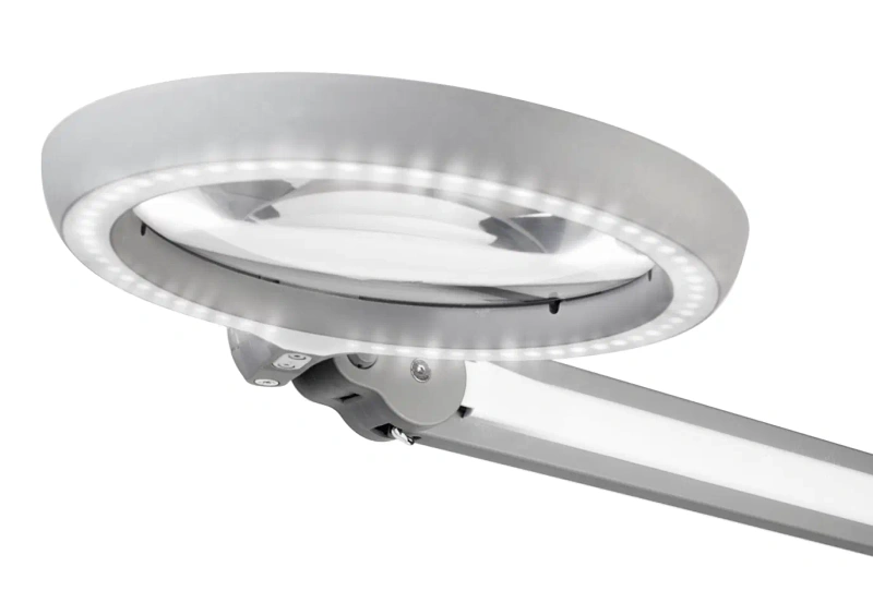 Daylight iQ LED lampa-lupa biała/szara