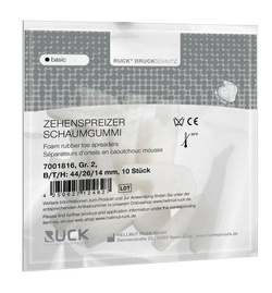 RUCK® basic, separatory międzypalcowe, duży, 10 szt. 