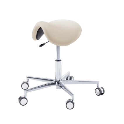 Taboret podologiczny RUCK STOOL saddle natural długi podnośnik