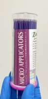 Aplikatory Microbrush, fioletowy 2,0 mm, 100 szt.