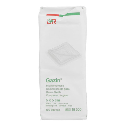 Gazin kompresy z gazy niejałowe 5 × 5 cm 100 szt.