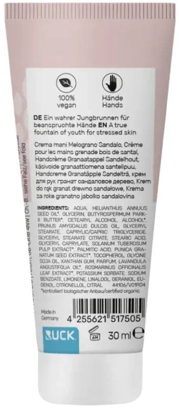 peclavus hand Anti-Aging krem do rąk granat i drzewo sandałowe 30 ml