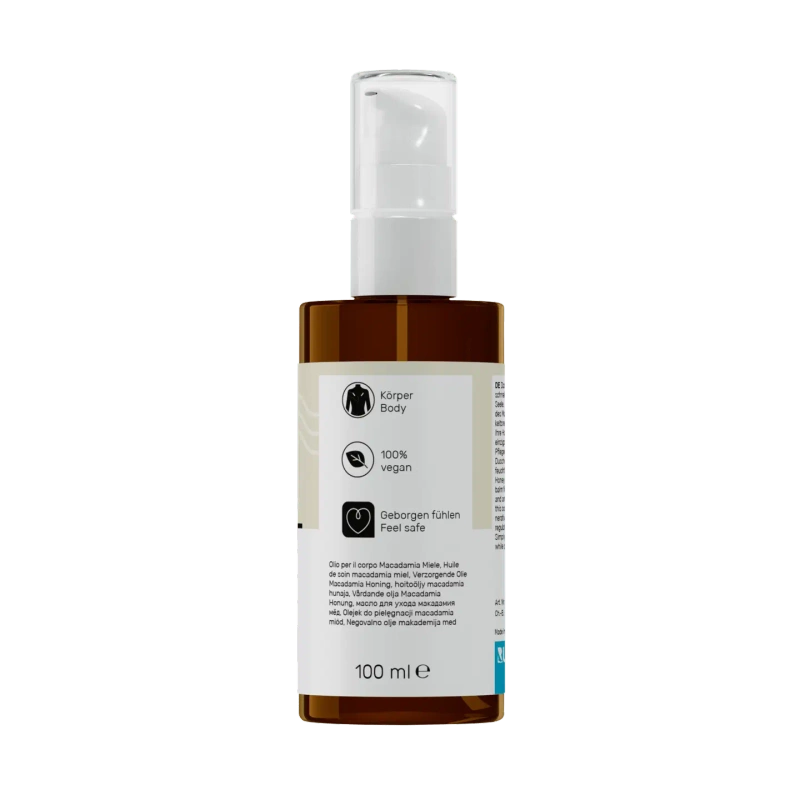 peclavus® wellness Olejek pielęgnacyjny Macadamia i miód 100 ml