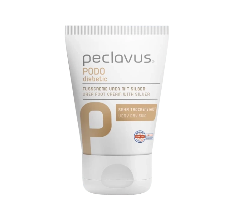 peclavus PODOdiabetic krem do stóp z mocznikiem i mikrosrebrem, 30 ml