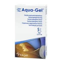 Aqua-Gel sterylny opatrunek hydrożelowy 5,5 cm x 11 cm owal
