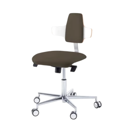 Krzesło podologiczne RUCK STOOL dynamic, napoleon, CPL Biały, espresso 