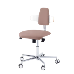 Krzesło podologiczne RUCK STOOL dynamic, napoleon, CPL Biały, taupe 