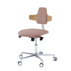 Krzesło podologiczne RUCK STOOL dynamic, napoleon, CPL Dąb, taupe