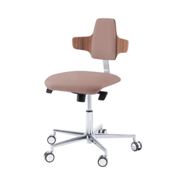 Krzesło podologiczne RUCK STOOL dynamic, napoleon, CPL Orzech, taupe 