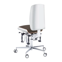 Krzesło zdrowotne RUCK STOOL Bioswing, CPL Biały, espresso 