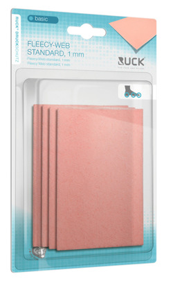 RUCK® - odciążenie do stóp Fleecy-Web Standard 100% bawełna, 4 płaty miękkie 7,5 x 11,6 cm, 1mm 