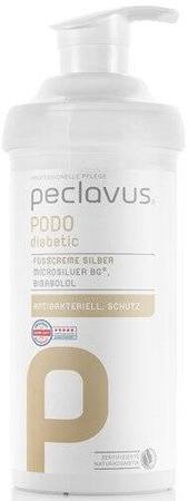 peclavus® PODOdiabetic krem do stóp z mikrosrebrem, 500 ml